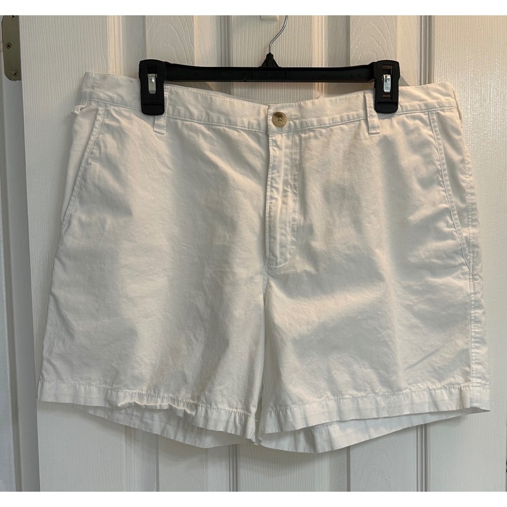 Columbia PFG Mens White Cotton Fishing Shorts Size 36w 6L Performance Gear